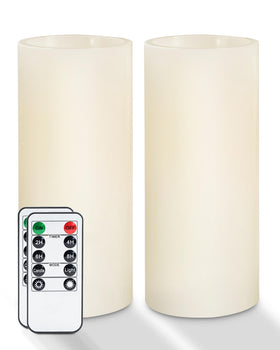 Homemory flameless candles with remote control create a cozy, adjustable lighting ambiance.
