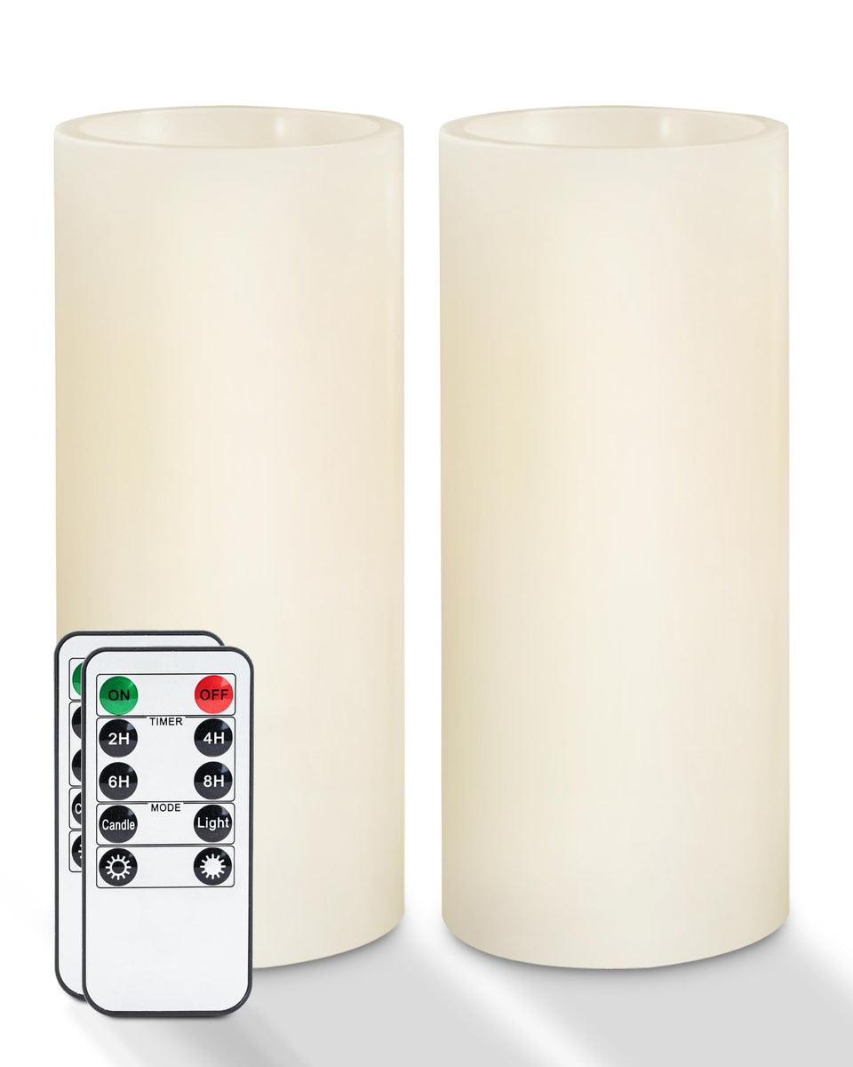 Homemory flameless candles with remote control create a cozy, adjustable lighting ambiance.