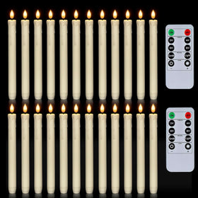 Homemory flameless taper candles remote control for easy lighting