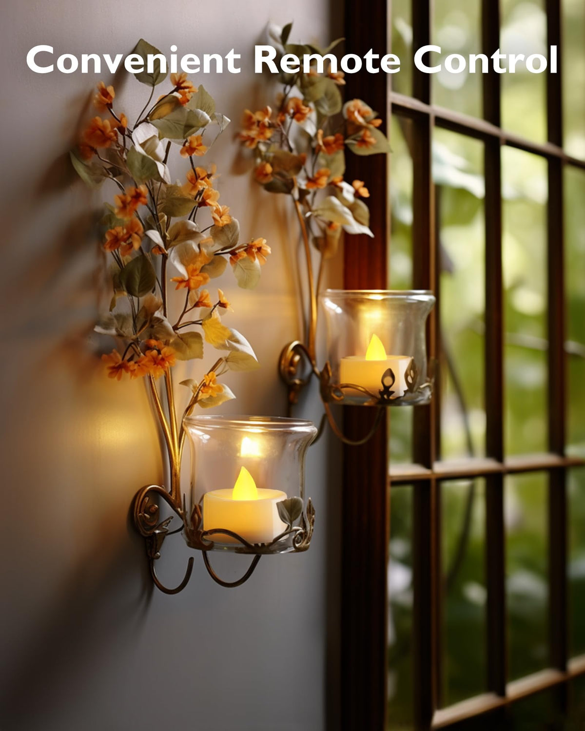 Homemory tea light with timer mode for automatic daily lighting.