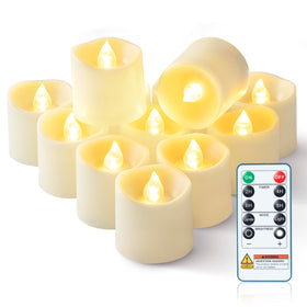 Homemory flameless votive candle with remote control for easy ambiance