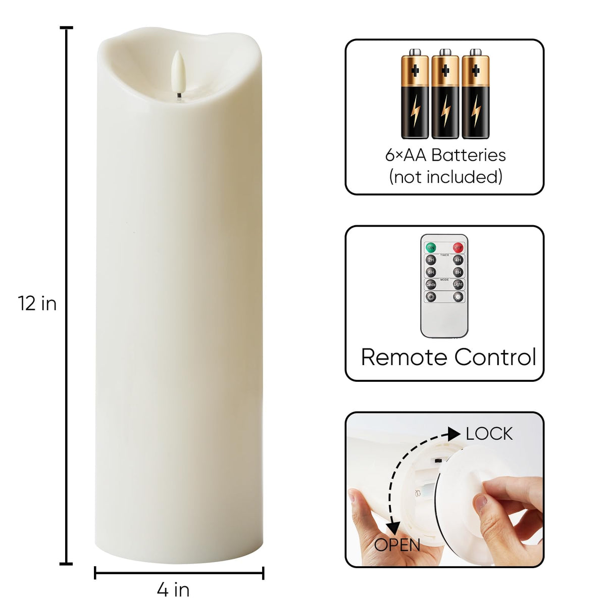 Homemory candles create inviting garden and patio parties.