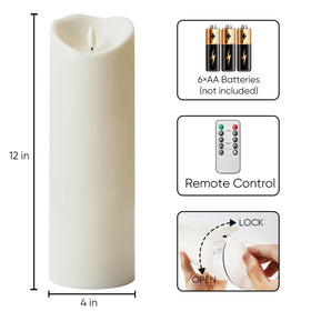 Homemory candles create inviting garden and patio parties.