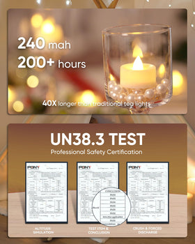 Homemory tea lights safe for homes with kids and pets.