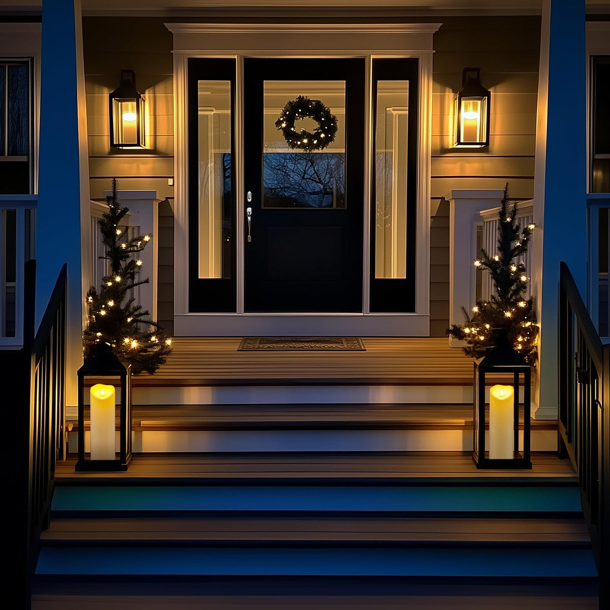 Homemory LED amber flicker provides a warm glow for events.