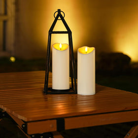 Homemory LED candle featuring a realistic 3D wick glow