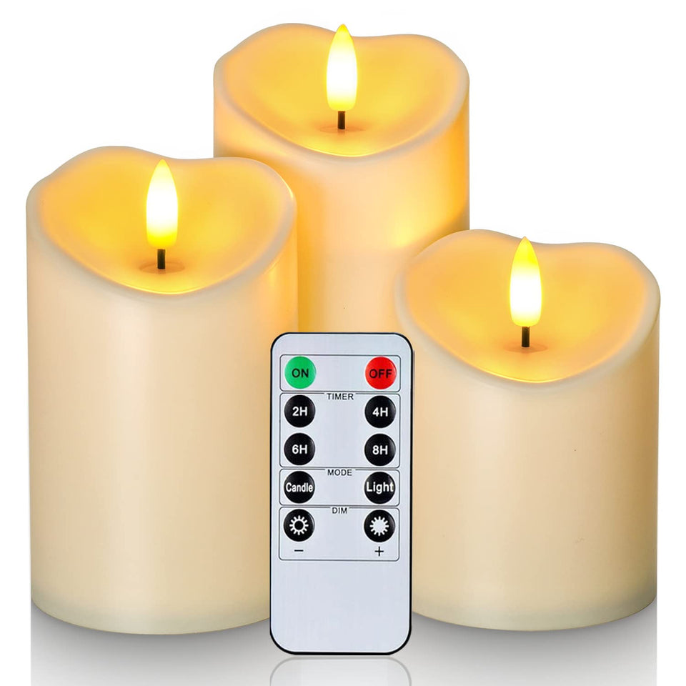 Homemory LED candles with remote control providing convenient programmable ambiance