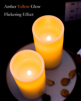Homemory LED flicker mimics natural candlelight without dripping wax.