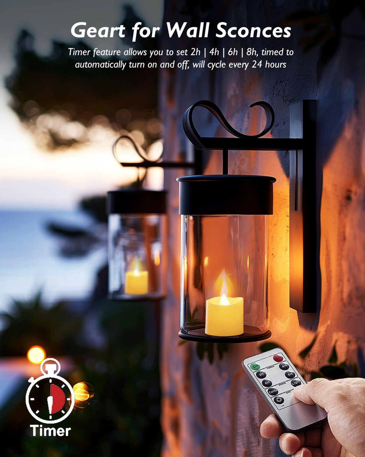 Homemory LED tea light in warm white creates cozy dining ambience