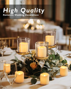Homemory LED tealight emits soft white flicker for romantic scenes.
