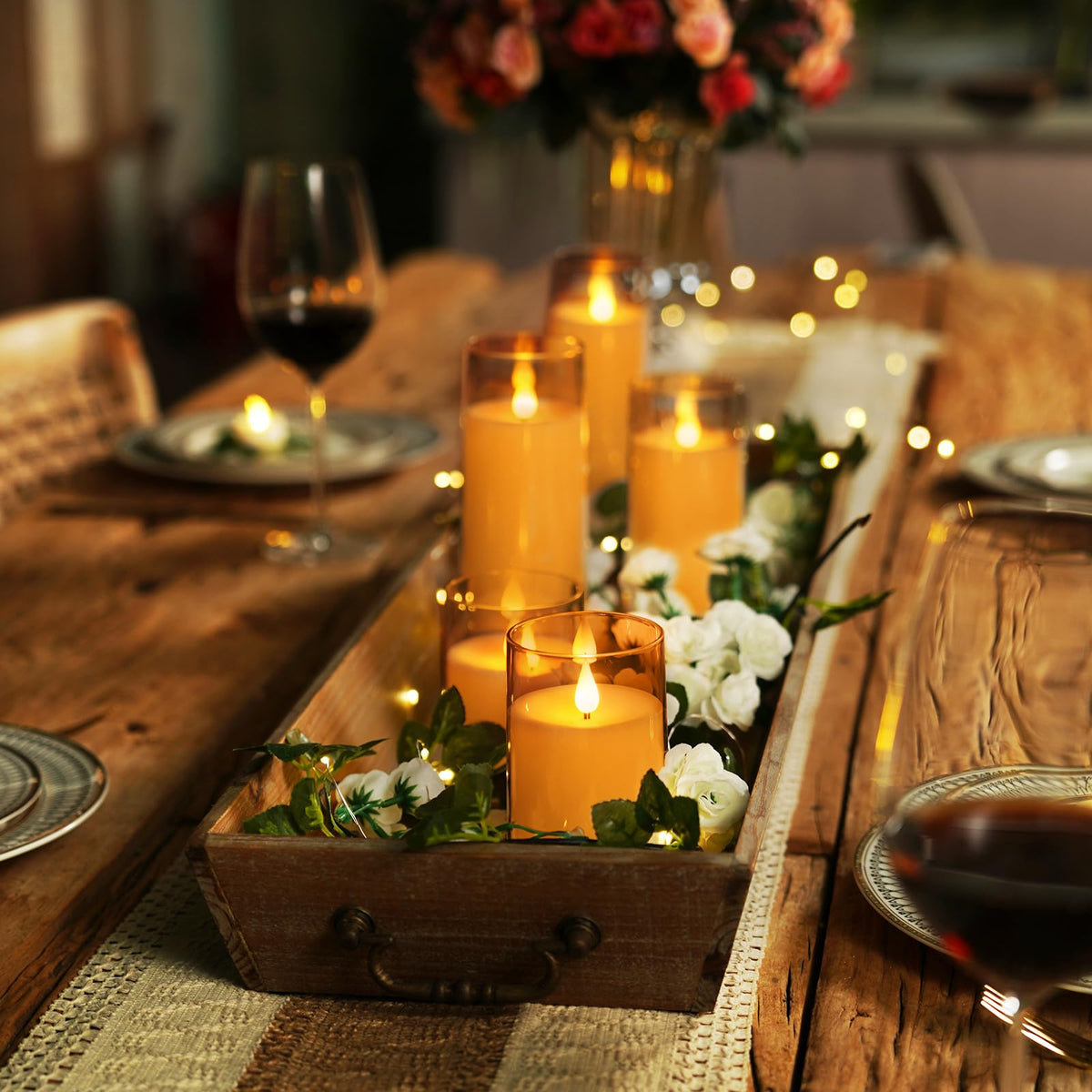 Homemory long-lasting battery life delivers 500+ hours per candle.