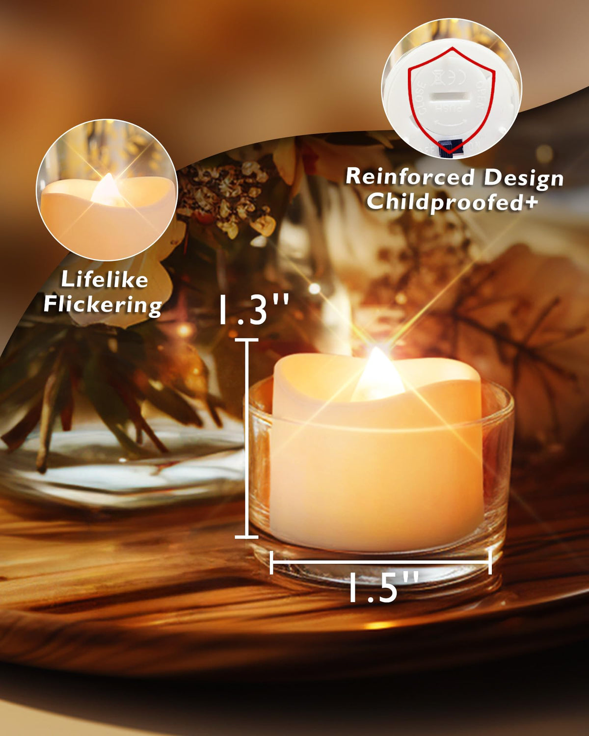 Homemory flameless tea light ready to use straight from the box