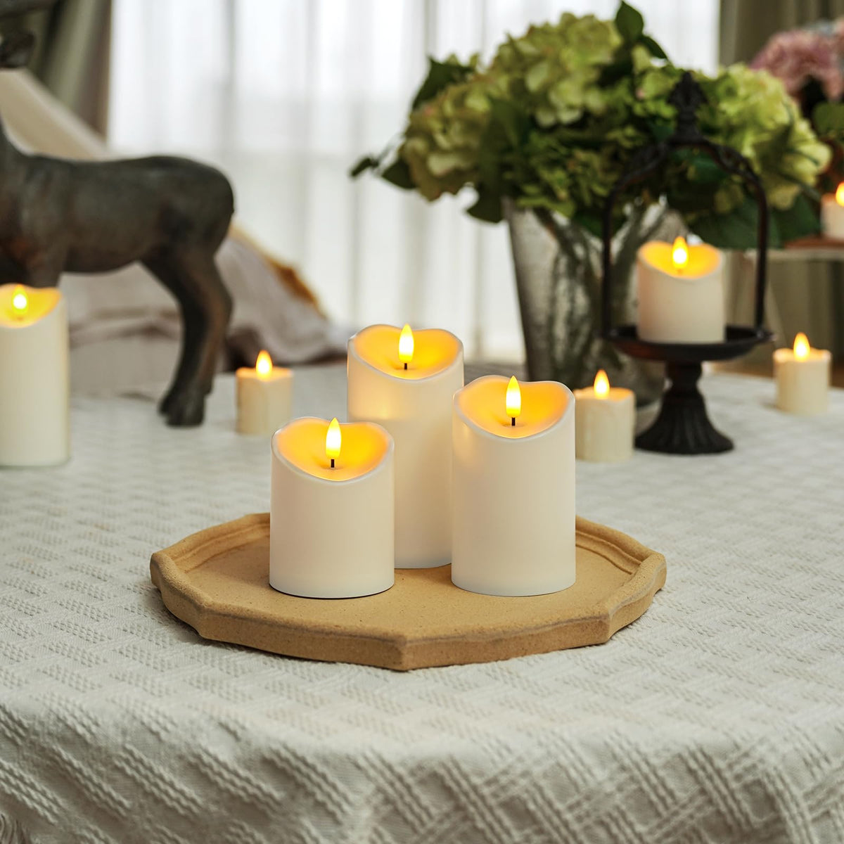 Homemory waterproof outdoor LED candles resistant to rain and sun