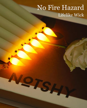 Homemory packaging shows 24 candles with two remotes for easy setup.