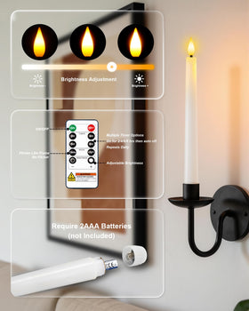 Homemory white taper candle pack ready for immediate use in homes.