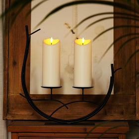 Two-candle set with remote control and manual from Homemory