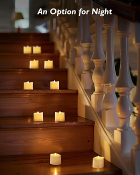 Homemory plastic-look votives mimic real candles while staying cool to the touch
