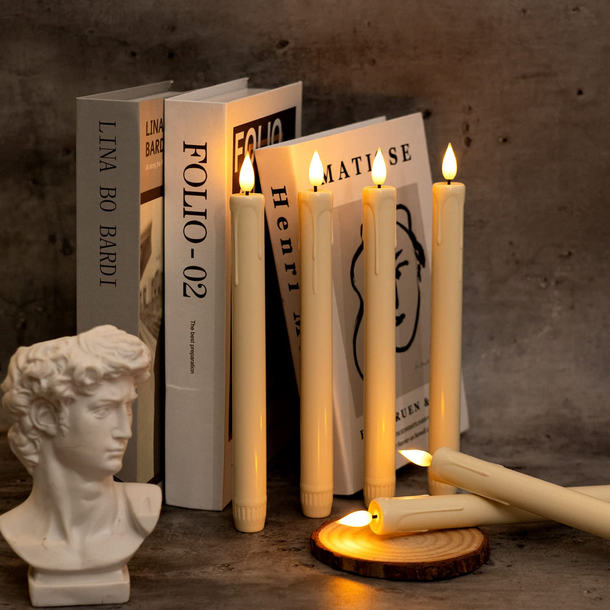 Homemory plastic window candle offers safe, wax-like elegance for homes