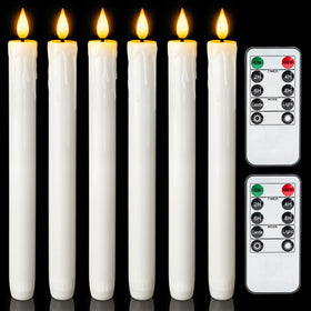Homemory Real Wax LED taper candle with timer for safe, lasting ambiance