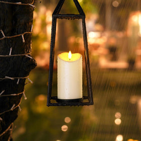 Homemory 6-inch rechargeable flameless candle for versatile indoor or outdoor use