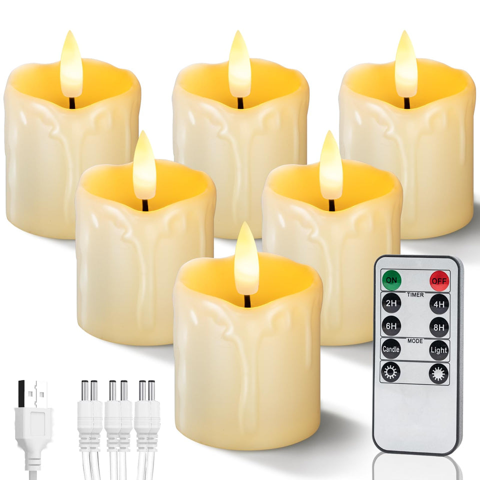 Homemory rechargeable flameless tealight 2 inch glow for safe home ambiance.