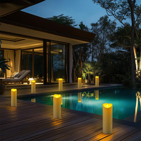 Homemory remote control candle with timer for effortless scheduling.