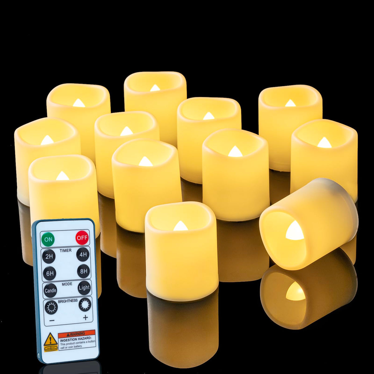 Homemory remote control candles with timer for easy, hands-free ambiance