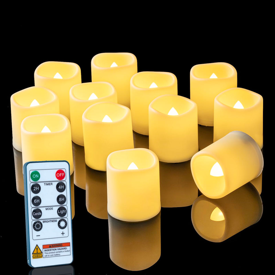 Homemory remote control candles with timer for easy, hands-free ambiance