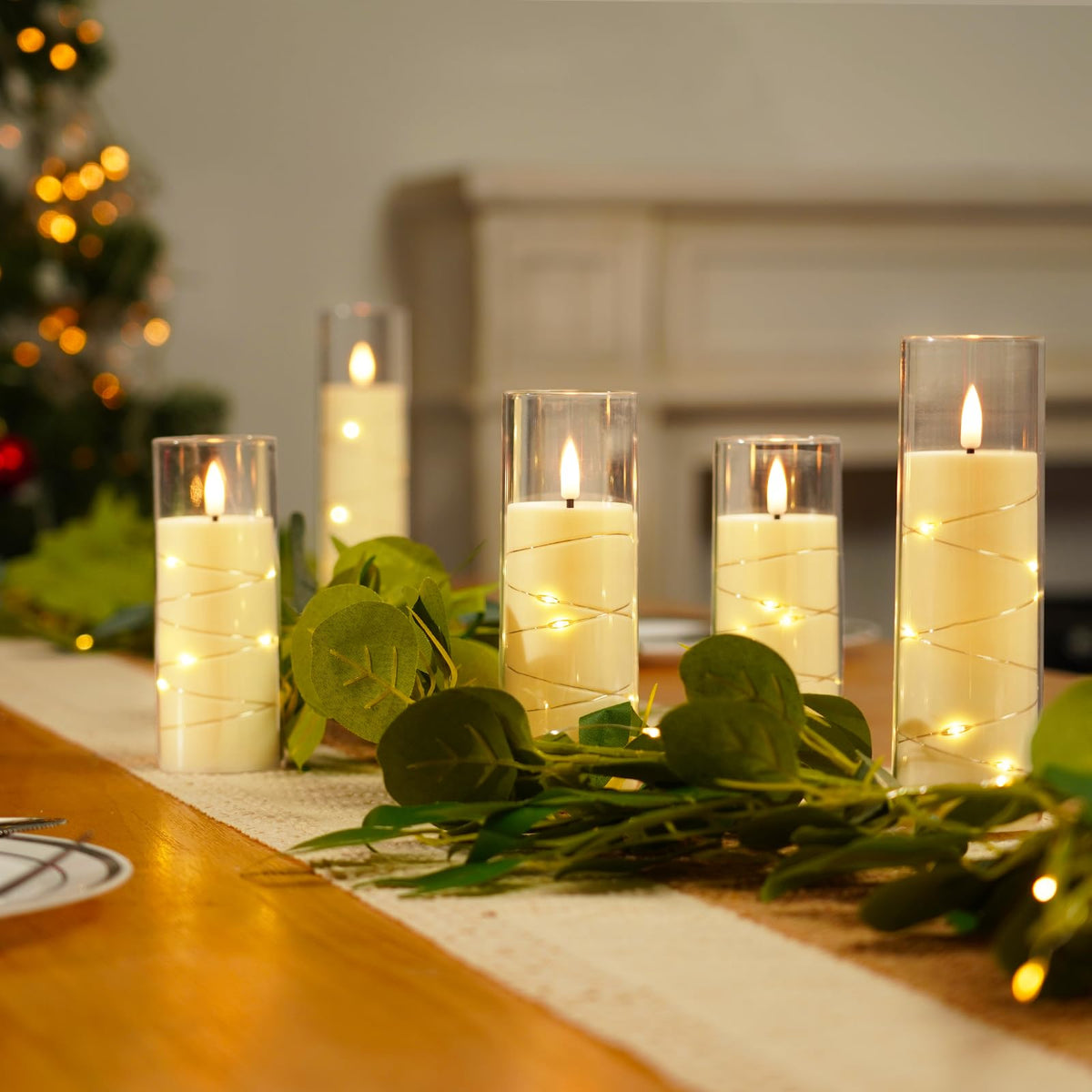 Homemory remote-control candles enable easy brightness and mode changes