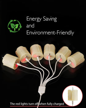 Homemory remote-control tealight with timer options for easy setup.