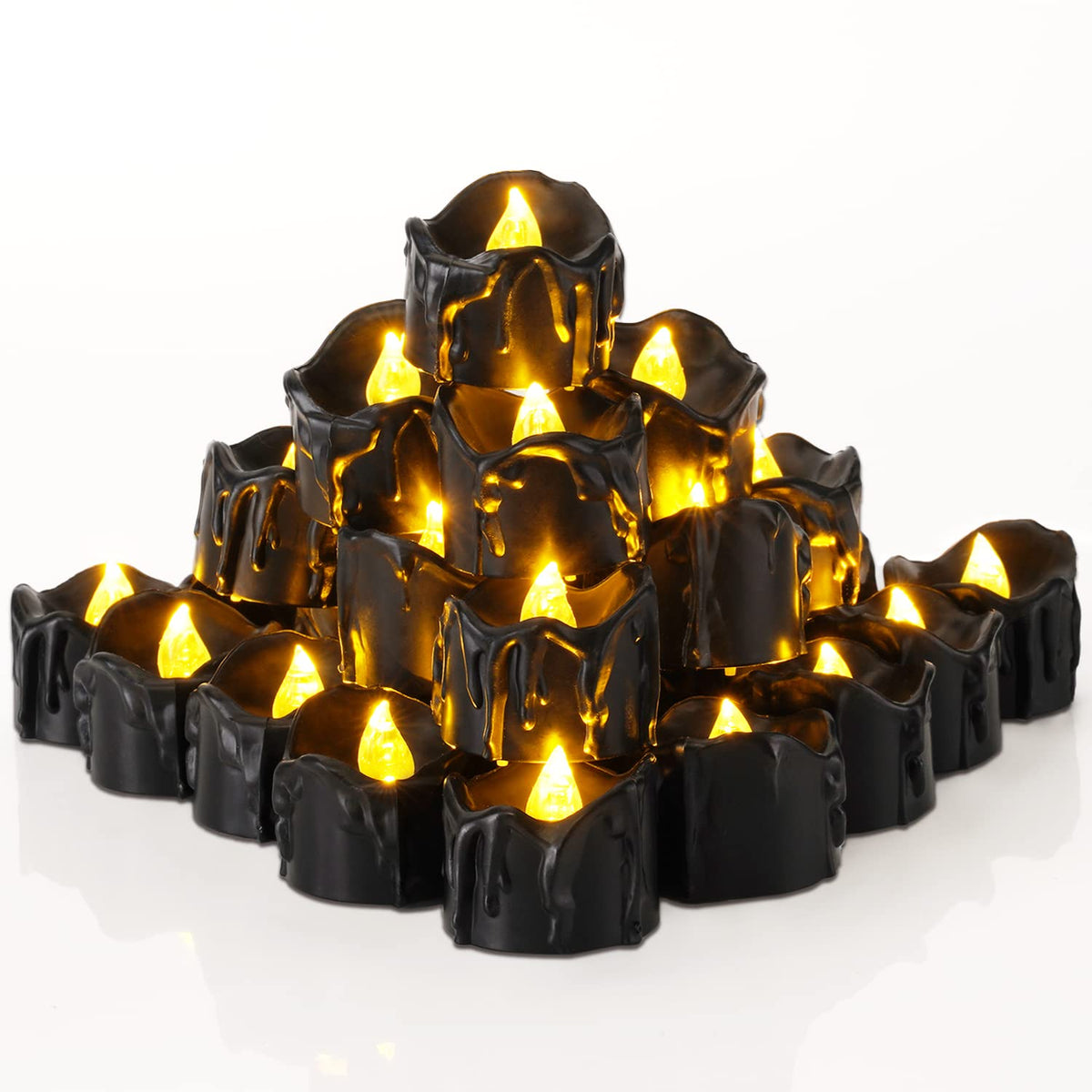 Homemory safe Halloween tea light suitable for kids and pets.