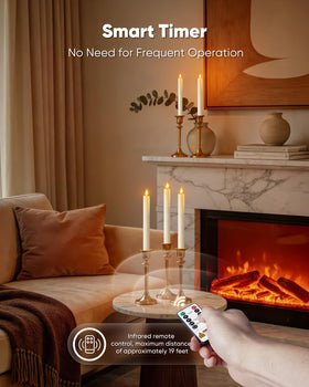 Homemory safe LED candles reduce fire hazards around children and pets