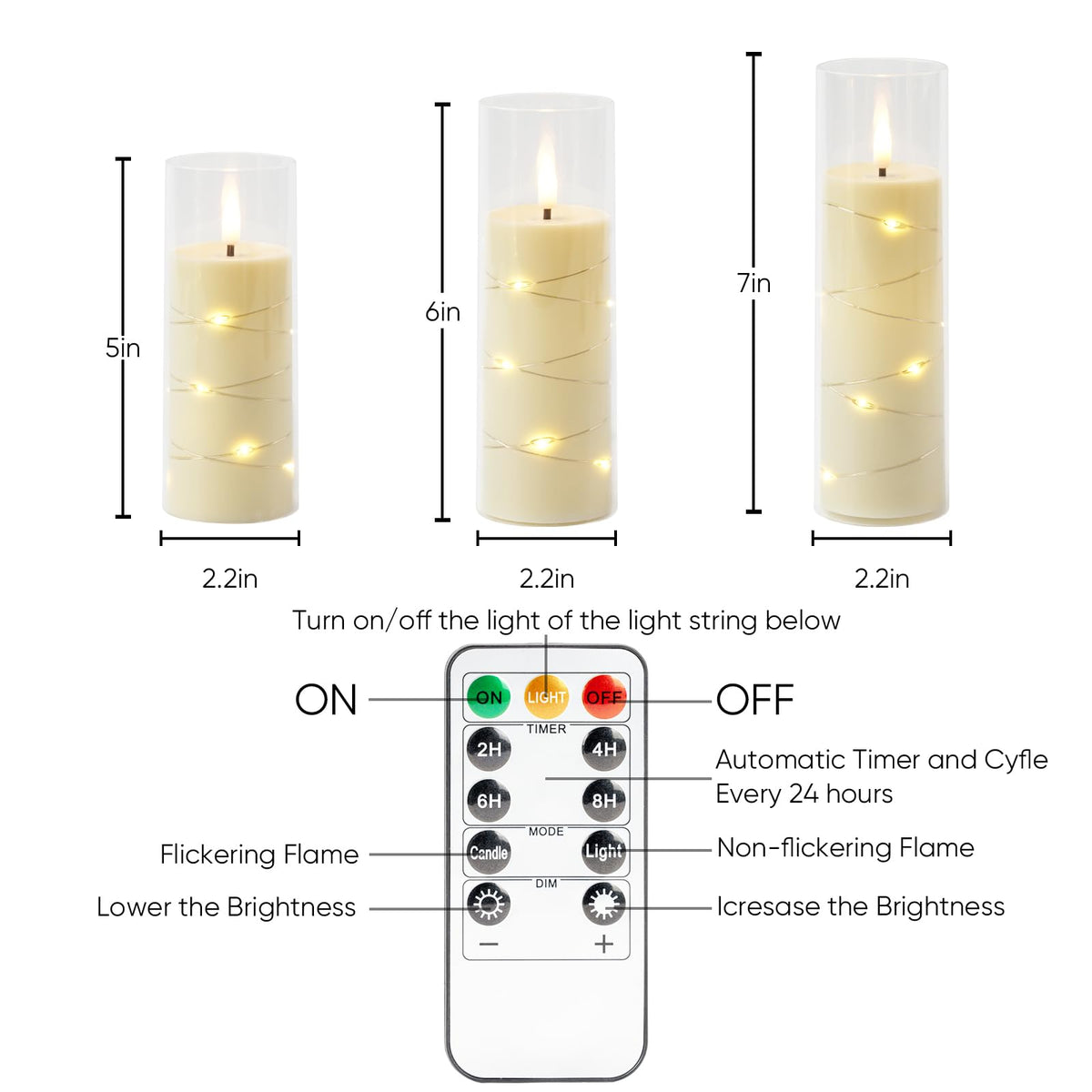 Homemory shatterproof acrylic candles are kid-friendly and easy to clean