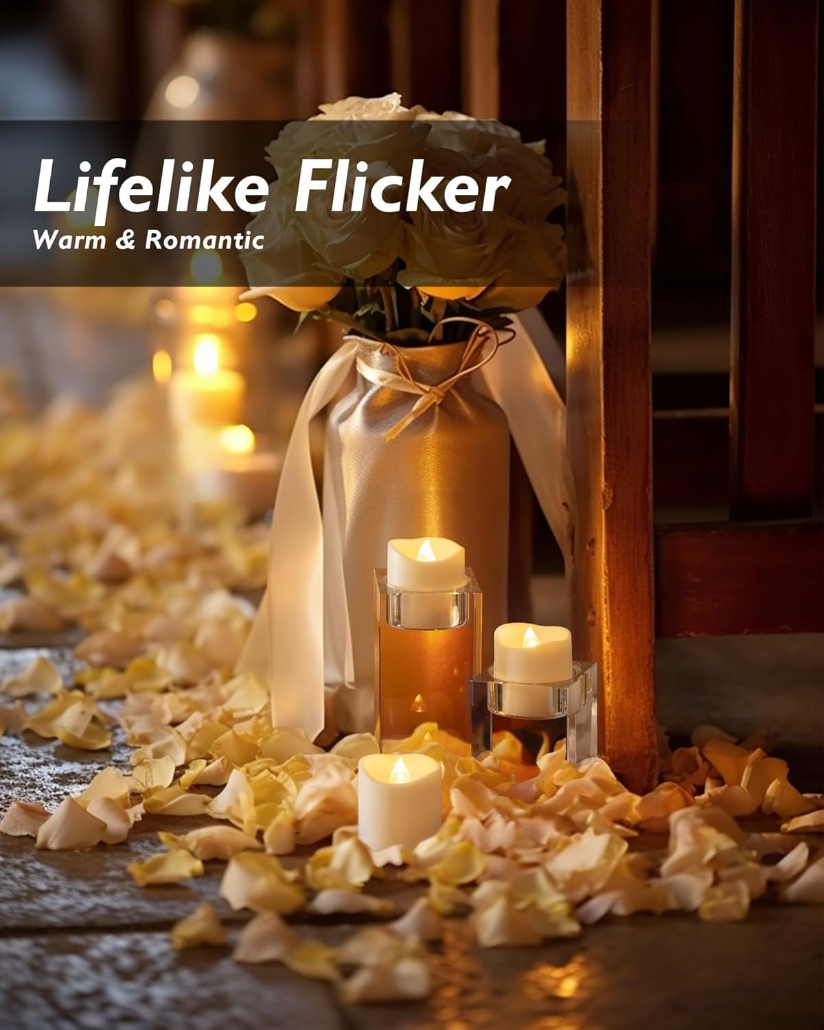 Homemory soft white light candles offer cozy atmosphere with no smoke