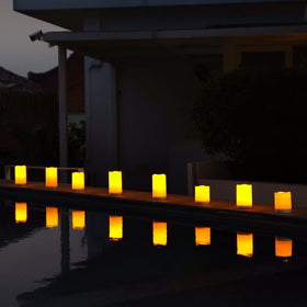 Homemory solar candle bottom cover enables easy battery replacement.