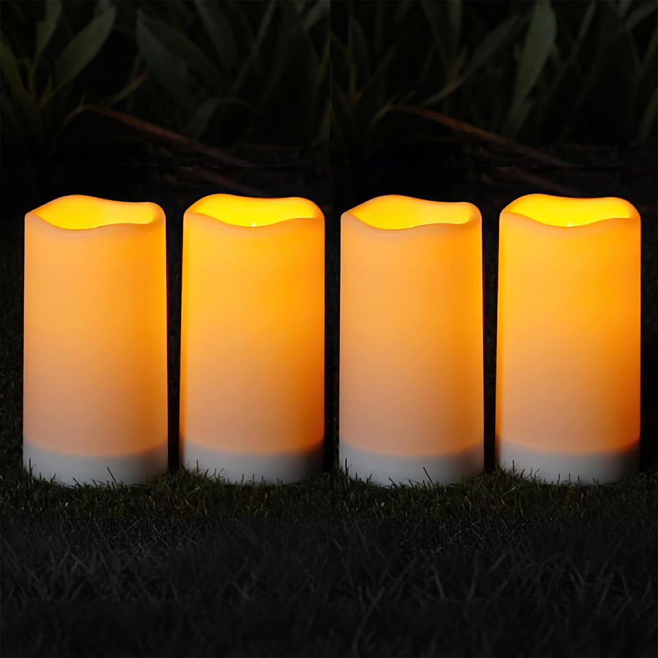 Homemory solar candle outdoor waterproof for patios and gardens