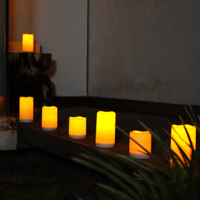 Homemory solar candle sun charging enables many nights of illumination.