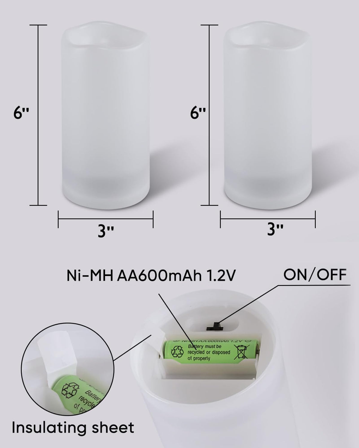 Homemory solar candle weather-resistant design withstands rain and sun.