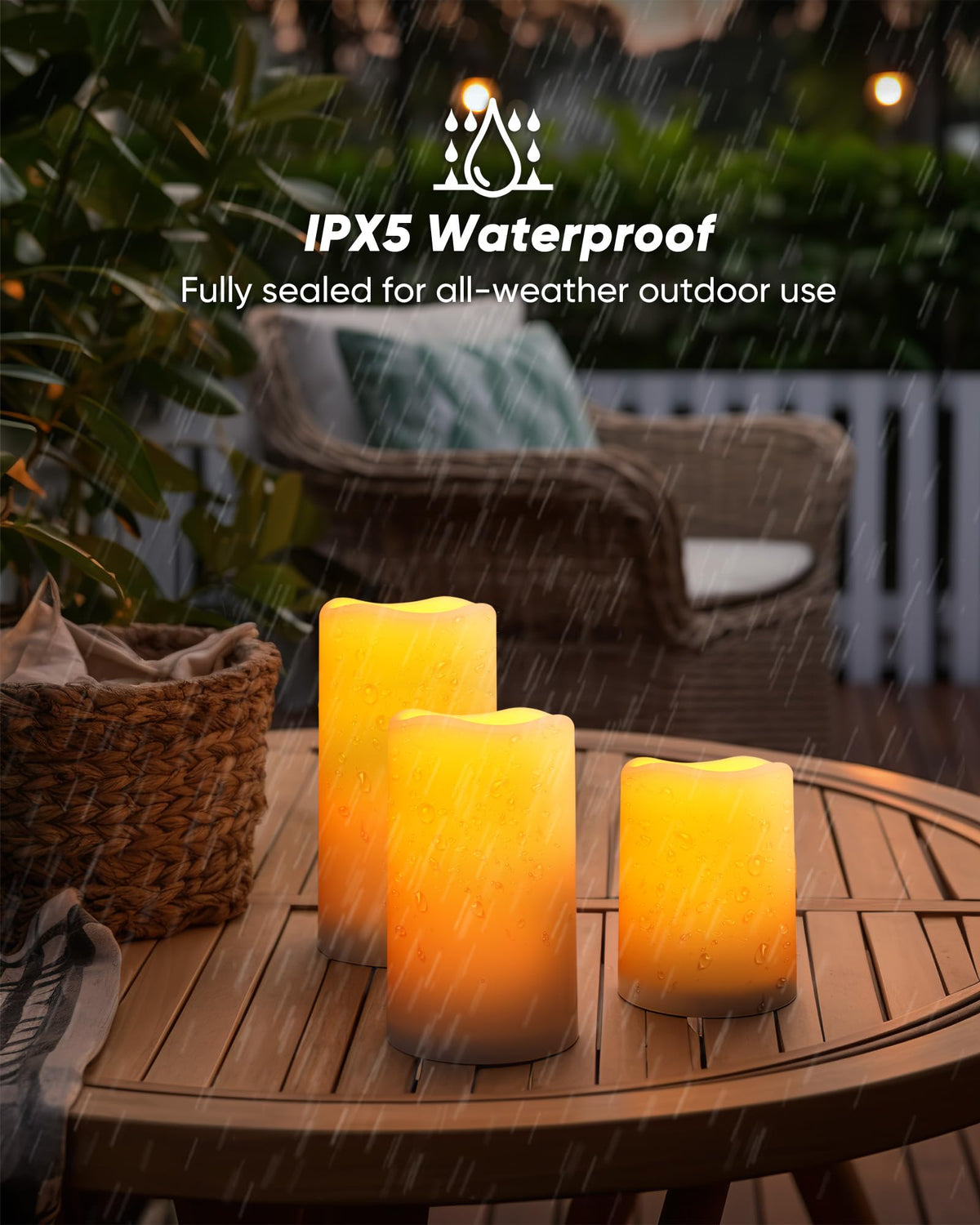 Homemory porch lighting shows soft glow for outdoor dining