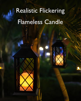 Homemory solar lanterns withstand rain with IP44 rating for outdoor use.