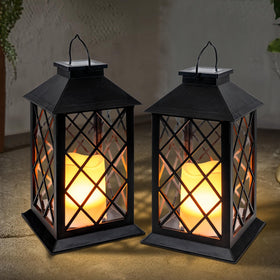 Two-pack garden decor lights for coordinated backyard illumination.