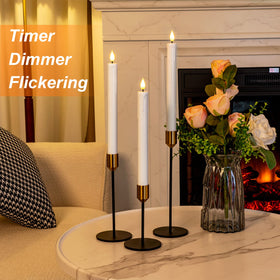 Homemory 3D flame candle shown from multiple angles