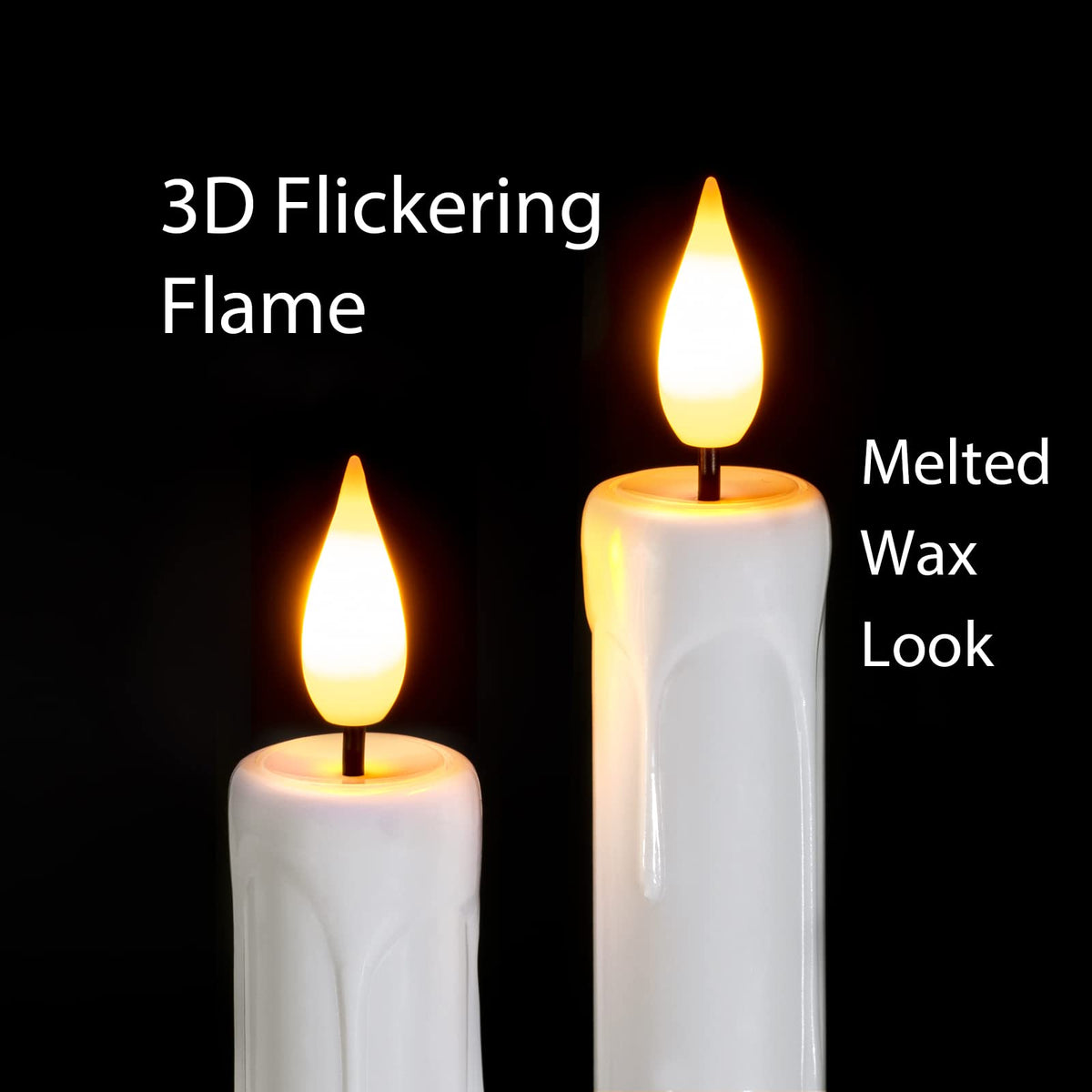 Homemory taper candle dimmer feature enabling brighter or softer mood lighting