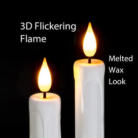 Homemory taper candle dimmer feature enabling brighter or softer mood lighting