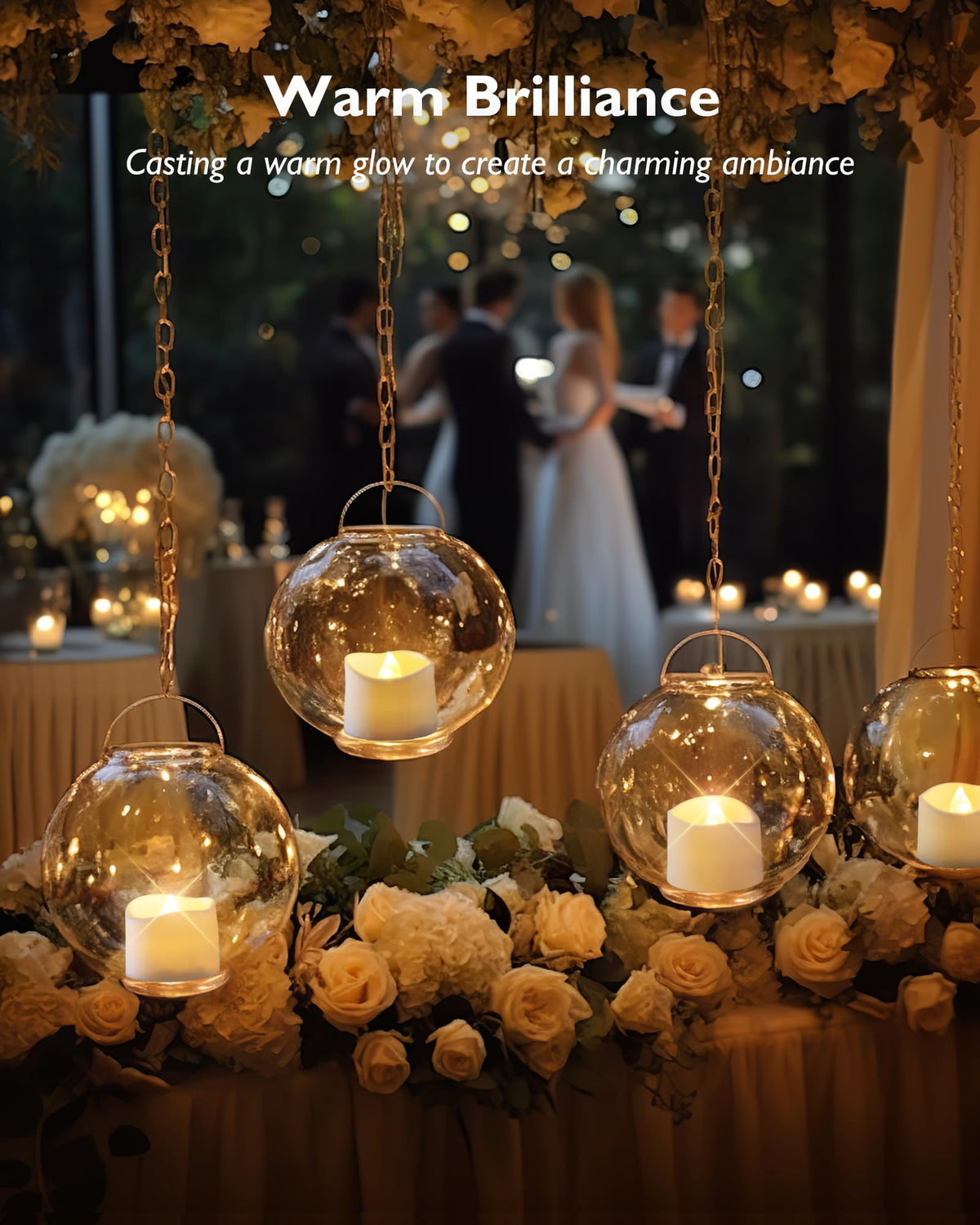 Homemory tea light with long lasting 620mAh battery