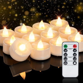 Homemory tea light with remote control for easy ambiance adjustment