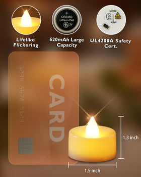 Homemory tea light timer function keeps daily lighting consistent and hands-free.