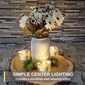 Homemory tea light USB charging keeps lights ready all night