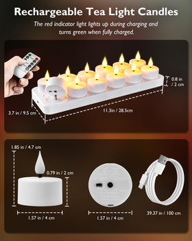 Homemory tea-lights 1.57-inch diameter fit most holders