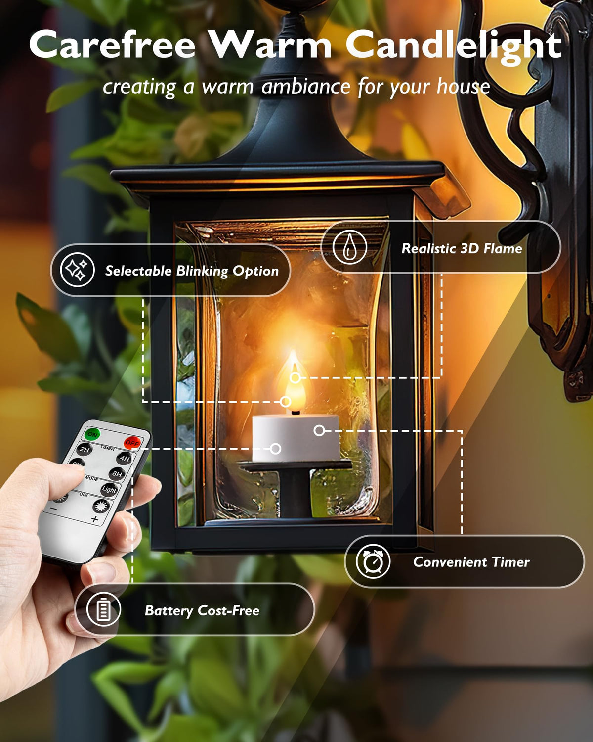 Homemory tea-lights USB rechargeable save on battery waste during events